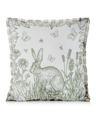 Poszewka wielkanocna 45x45 Wiosna 61 kremowa/zielona Eurofirany