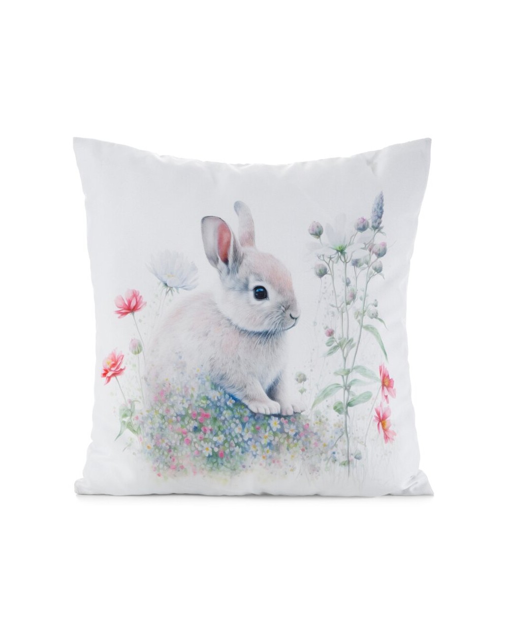 Poszewka wielkanocna 45x45 Wiosna 63 biała/zielona Eurofirany