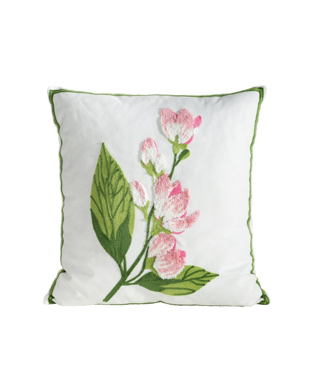 Poszewka wielkanocna 45x45 Wiosna 68 biała/zielona Eurofirany