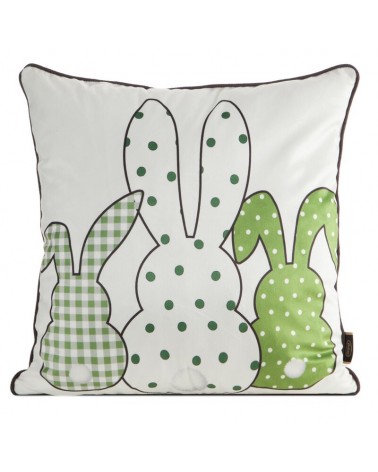 Poszewka wielkanocna 45x45 Wiosna zielona 4 Eurofirany