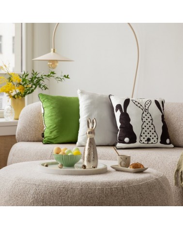 Poszewka wielkanocna velvet 45x45 Wiosna zielona 4 Eurofirany