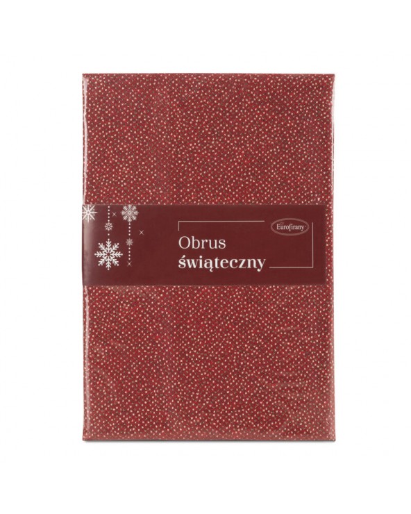 Obrus błyszczący 85x85 Dasher czerwony/złoty Eurofirany