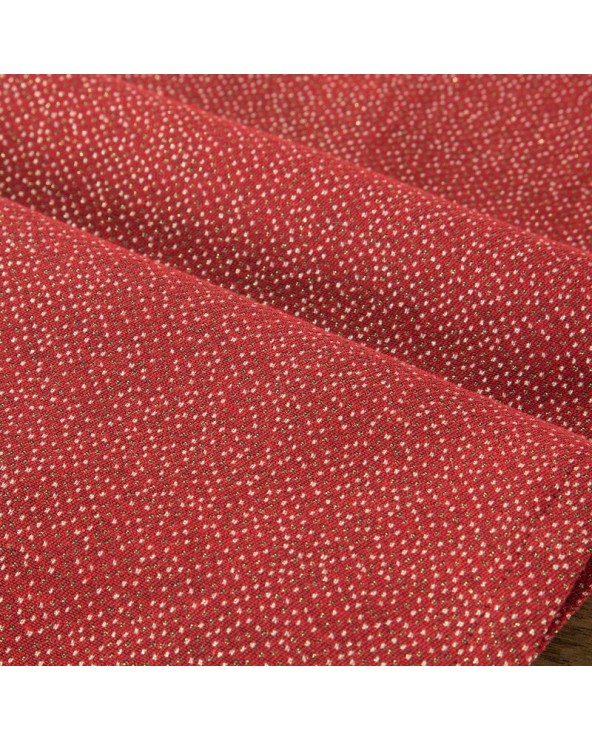 Obrus błyszczący 85x85 Dasher czerwony/złoty Eurofirany