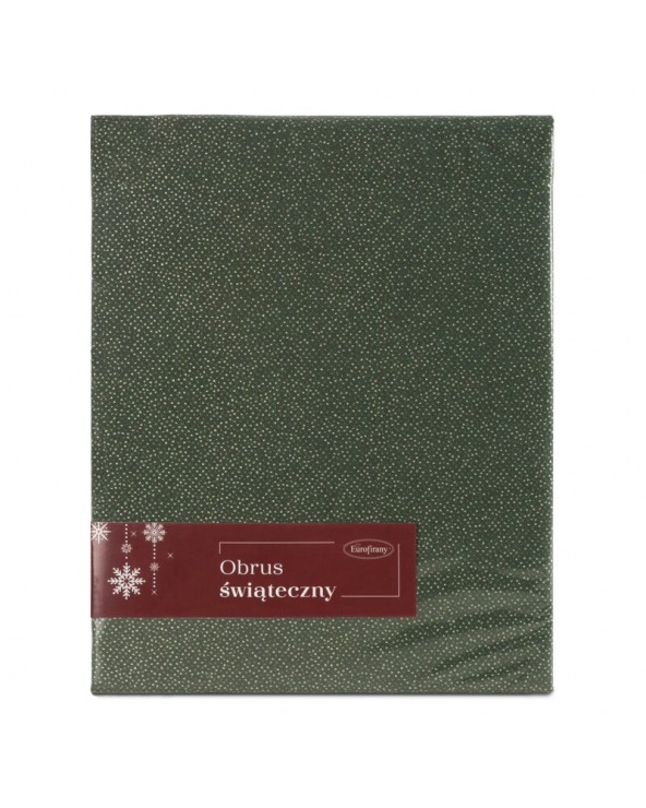 Obrus błyszczący 140x180 Dasher zielony/złoty Eurofirany