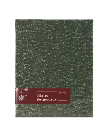 Obrus błyszczący 85x85 Dasher zielony/złoty Eurofirany