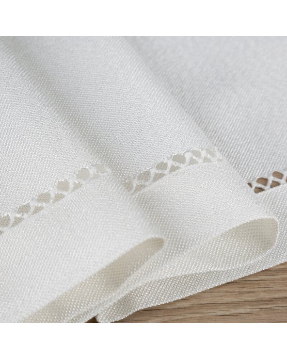 Obrus z mereżką 140x220 Emily biały Eurofirany