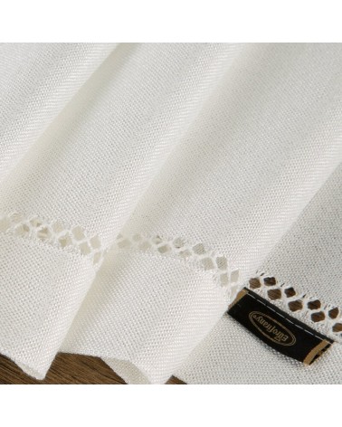 Obrus z mereżką 140x220 Emily biały Eurofirany