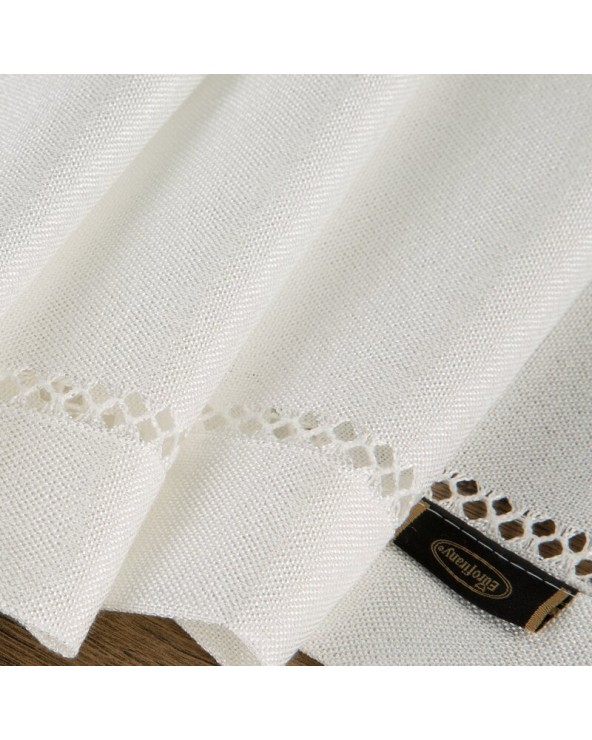 Obrus z mereżką 145x240 Emily biały Eurofirany