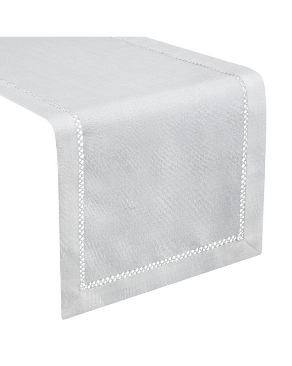 Bieżnik z mereżką 40x140 Emily biały Eurofirany