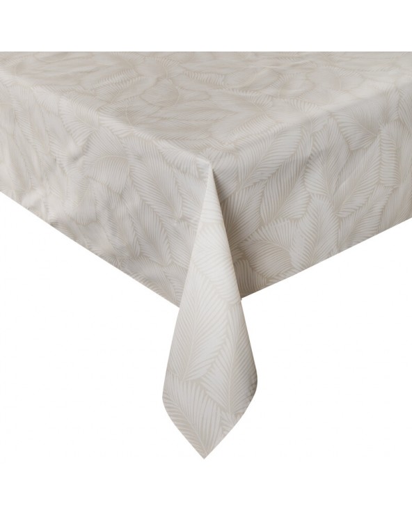 Obrus ogrodowy wodoodporny 140x220 Garden 11G beżowy/biały Eurofirany
