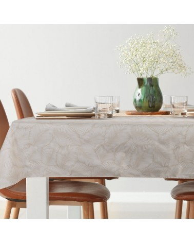 Obrus ogrodowy wodoodporny 140x220 Garden 11G beżowy/biały Eurofirany