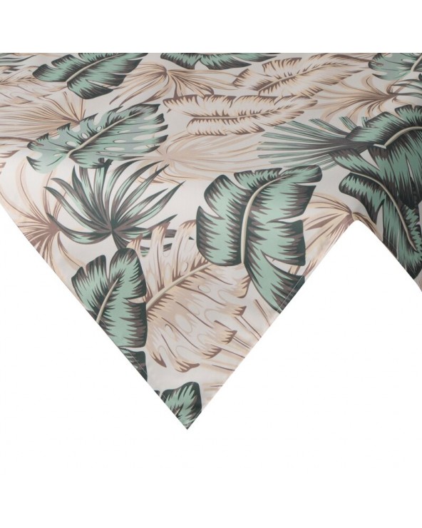 Obrus ogrodowy wodoodporny 85x85 Garden 13D kremowy/zielony Eurofirany