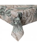Obrus ogrodowy wodoodporny 140x220 Garden 13G kremowy/zielony Eurofirany