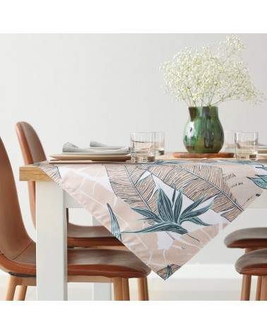 Obrus ogrodowy wodoodporny 85x85 Garden 14D miętowy/beżowy Eurofirany