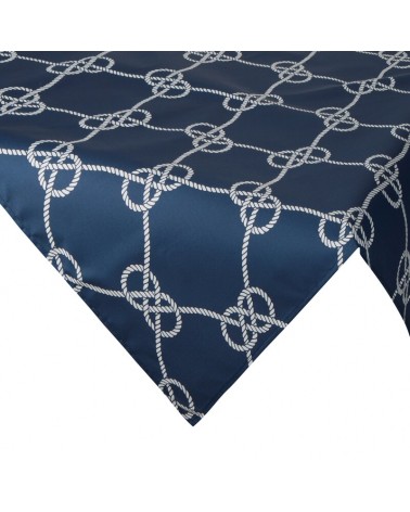 Obrus ogrodowy wodoodporny 85x85 Garden 15D granatowy/biały Eurofirany
