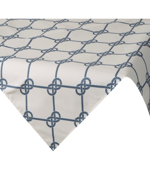 Obrus ogrodowy wodoodporny 85x85 Garden 17D biały/granatowy Eurofirany