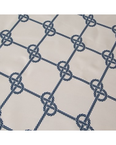 Obrus ogrodowy wodoodporny 85x85 Garden 17D biały/granatowy Eurofirany