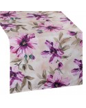 Bieżnik ogrodowy wodoodporny 40x180 Garden 29B kremowy/różowy Eurofirany