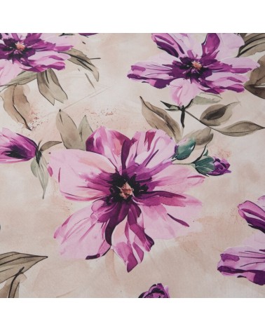 Bieżnik ogrodowy wodoodporny 40x180 Garden 29B kremowy/różowy Eurofirany