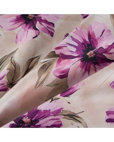 Bieżnik ogrodowy wodoodporny 40x180 Garden 29B kremowy/różowy Eurofirany