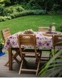 Bieżnik ogrodowy wodoodporny 40x180 Garden 29B kremowy/różowy Eurofirany