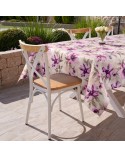 Obrus ogrodowy wodoodporny 85x85 Garden 29D kremowy/różowy Eurofirany