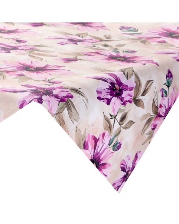 Obrus ogrodowy wodoodporny 85x85 Garden 29D kremowy/różowy Eurofirany