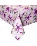 Obrus ogrodowy wodoodporny 140x220 Garden 29G kremowy/różowy Eurofirany