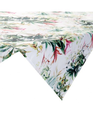 Obrus ogrodowy wodoodporny 85x85 Garden 31D biały/zielony Eurofirany