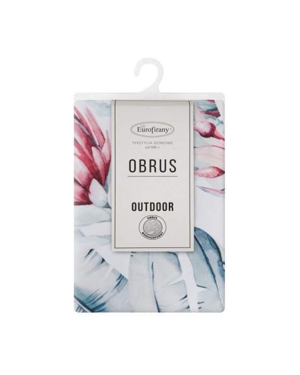 Obrus ogrodowy wodoodporny 85x85 Garden 32D biały/niebieski Eurofirany