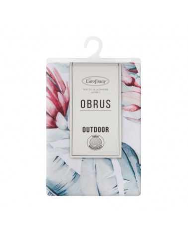 Obrus ogrodowy wodoodporny 85x85 Garden 32D biały/niebieski Eurofirany
