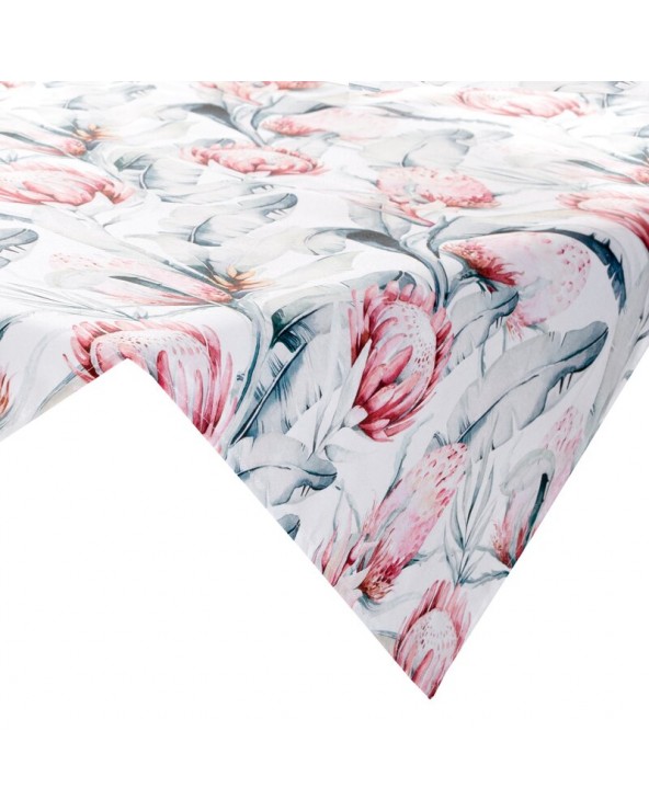 Obrus ogrodowy wodoodporny 85x85 Garden 32D biały/niebieski Eurofirany