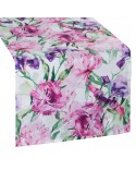 Bieżnik ogrodowy wodoodporny 40x140 Garden 34B różowy/fioletowy Eurofirany