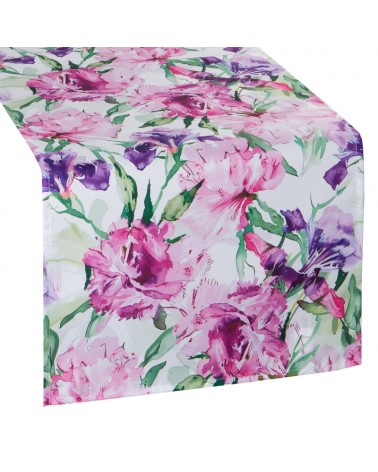 Bieżnik ogrodowy wodoodporny 40x140 Garden 34B różowy/fioletowy Eurofirany