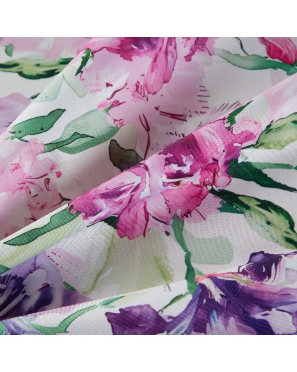 Obrus ogrodowy wodoodporny 140x220 Garden 34G różowy/fioletowy Eurofirany