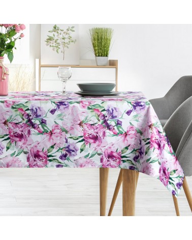 Obrus ogrodowy wodoodporny 140x220 Garden 34G różowy/fioletowy Eurofirany