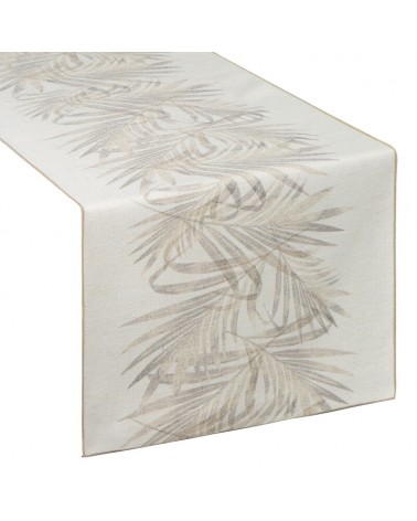 Bieżnik z lnem 40x140 Ines beżowy Eurofirany