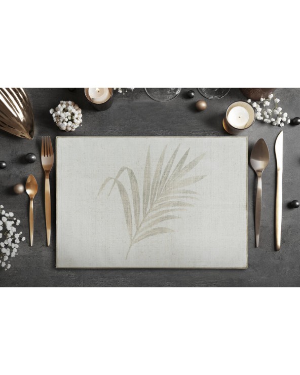 Bieżnik z lnem 40x140 Ines beżowy Eurofirany