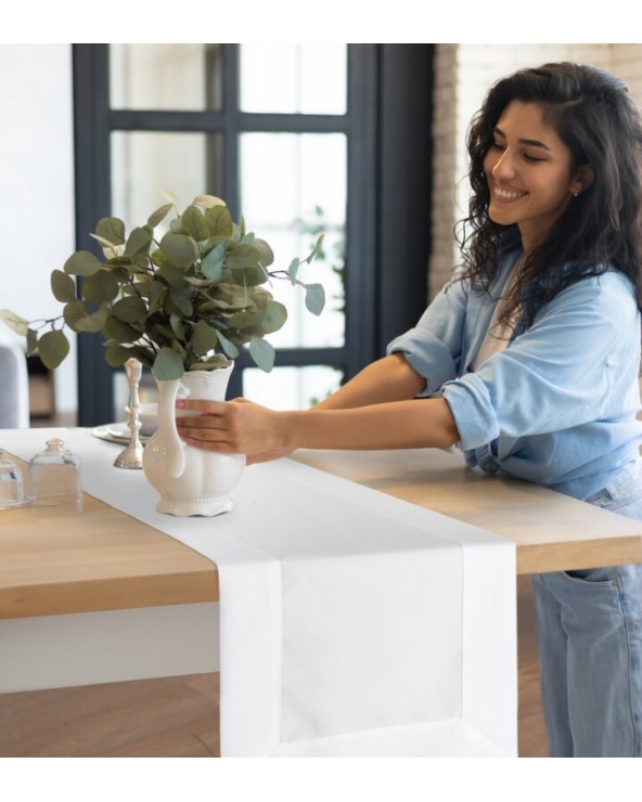 Bieżnik 40x140 Lucy biały Eurofirany