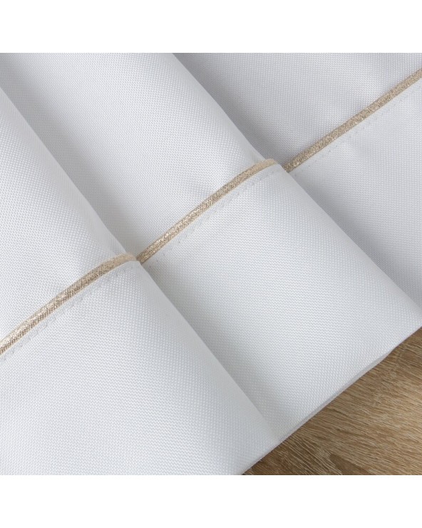 Obrus 145x240 Madele biały/złoty Eurofirany