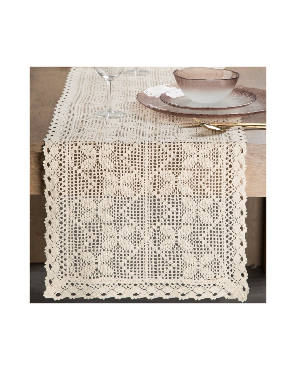 Bieżnik 40x180 Martha jasnobeżowy Eurofirany