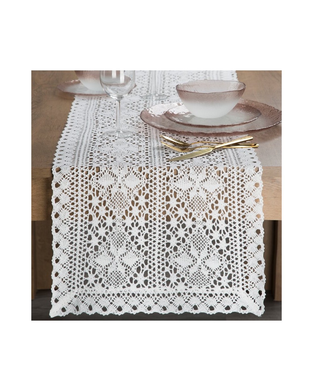 Bieżnik 40x140 Mary biały Eurofirany