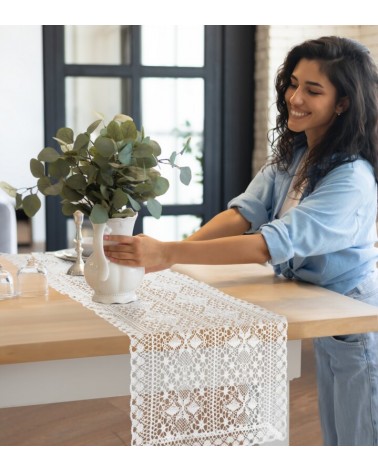 Bieżnik 40x140 Mary biały Eurofirany