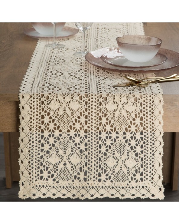 Bieżnik 40x140 Mary jasnobeżowy Eurofirany