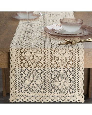 Bieżnik 40x140 Mary jasnobeżowy Eurofirany