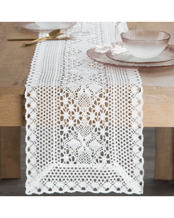 Bieżnik 32x180 Meggy biały Eurofirany