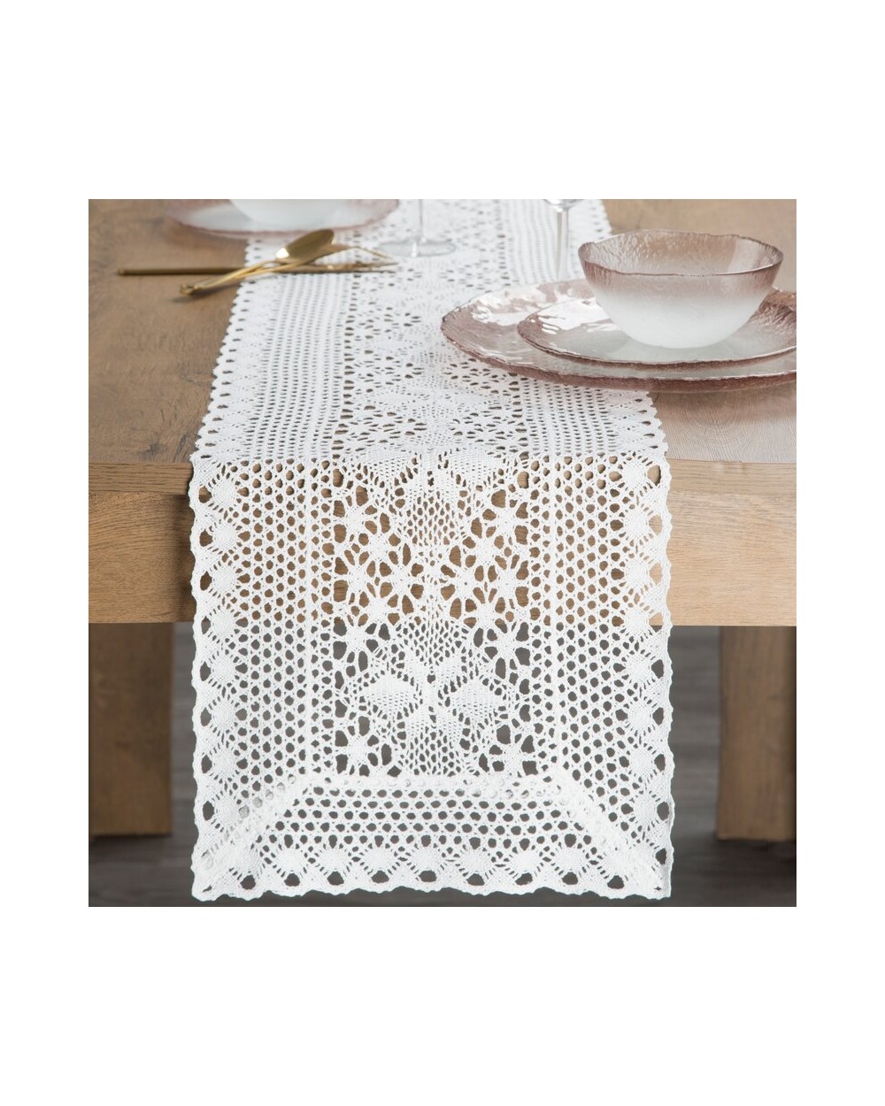 Bieżnik 32x180 Meggy biały Eurofirany