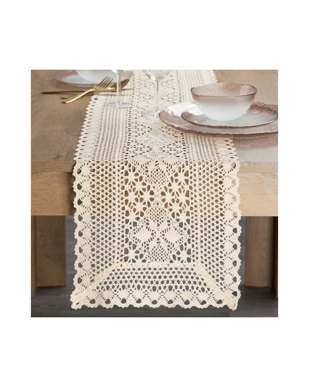 Bieżnik 32x180 Meggy jasnobeżowy Eurofirany