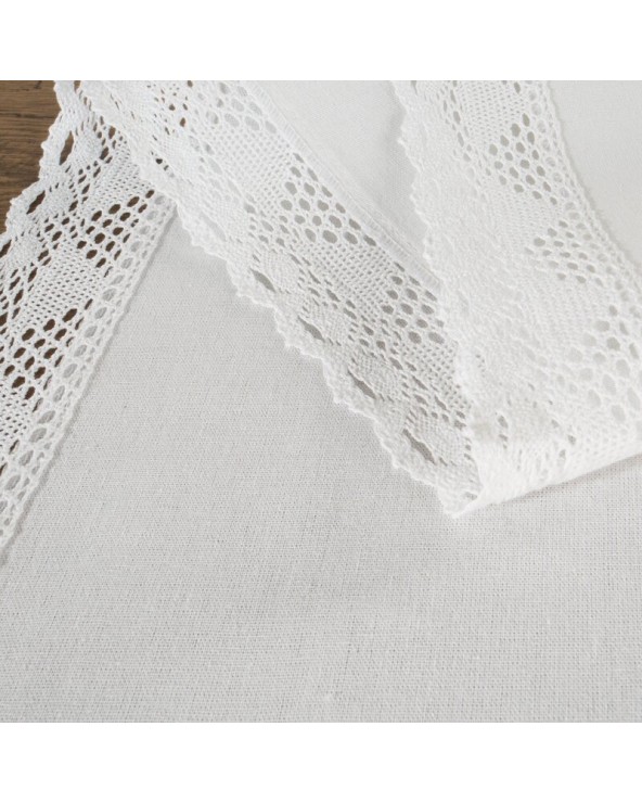 Obrus z koronką 140x260 Nataly biały Eurofirany