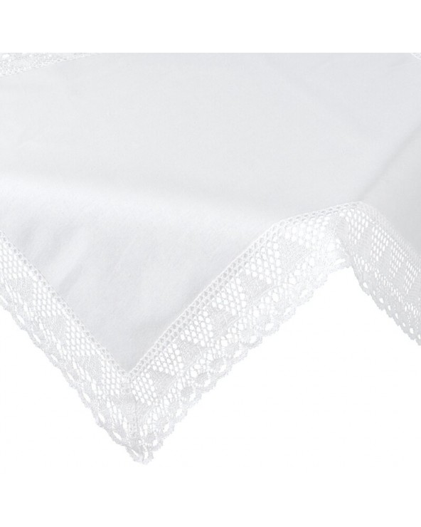 Obrus z koronką 85x85 Nataly biały Eurofirany